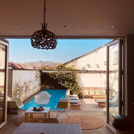 Villa Karaktervolle Woning Met Zwembad Te Ronse Exterior foto